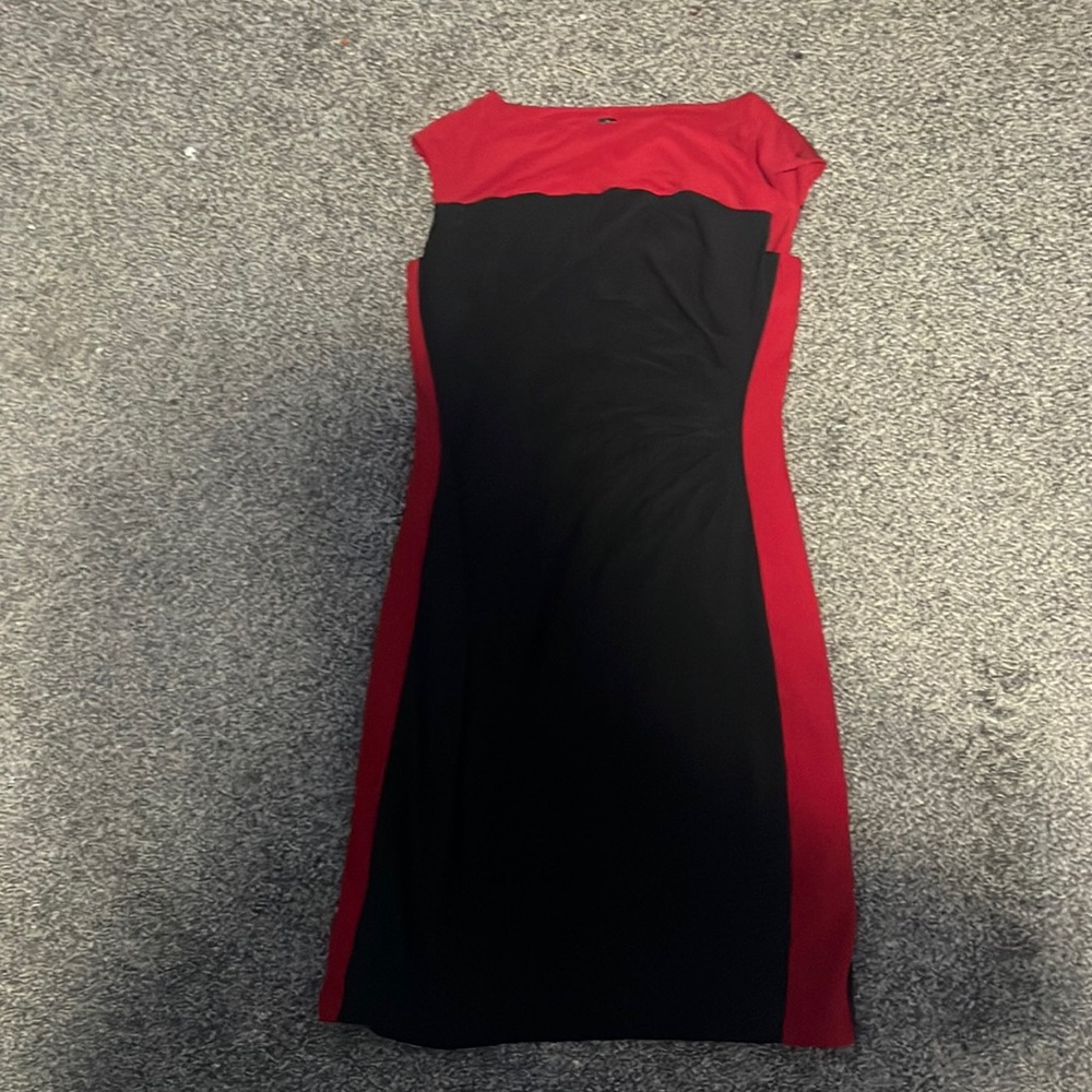 Red and black Ralph Lauren dress